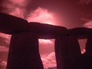 Infra Red photo of Stonehenge. Stonehenge Tours.