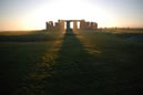 Winter sunset at Stonehenge. Stonehenge Tours.