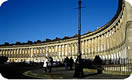 Royal Crescent , Bath on a Stonehenge tour.